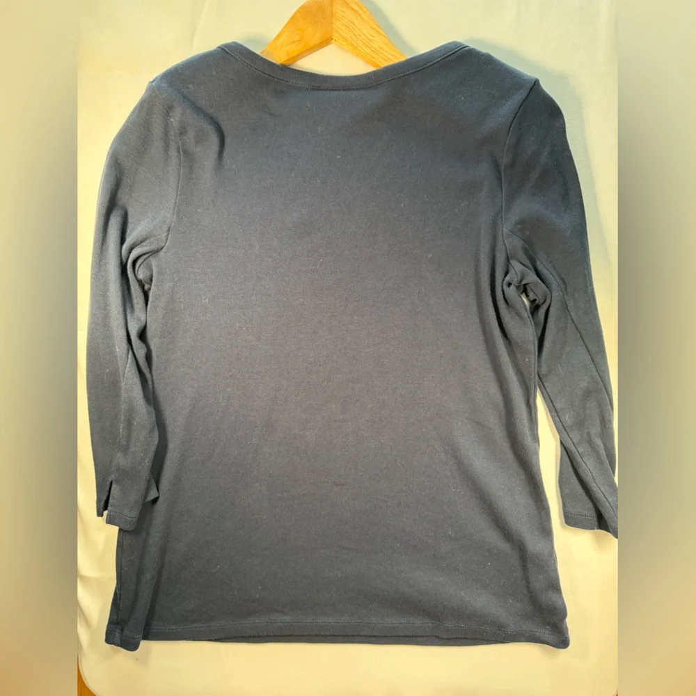 Style & Co. Dark Blue Crewneck Tunic Top - Picture 4 of 4
